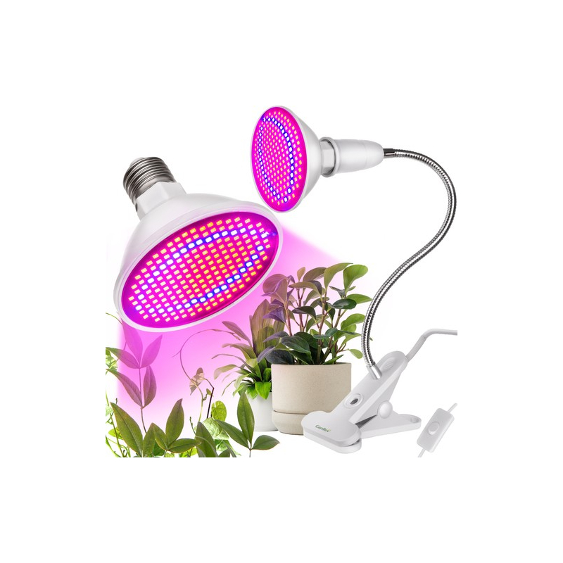 200 LED-es növénynevelő, palántanövesztő, növénytermesztő lámpa csíptethető rögzítéssel